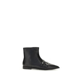 Black Calf Leather Bos Taurus Ankle Boots